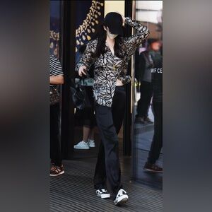 Valentino Black Wide Leg Pants